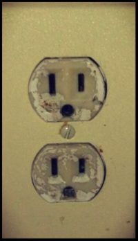 Electrical outlet without covers